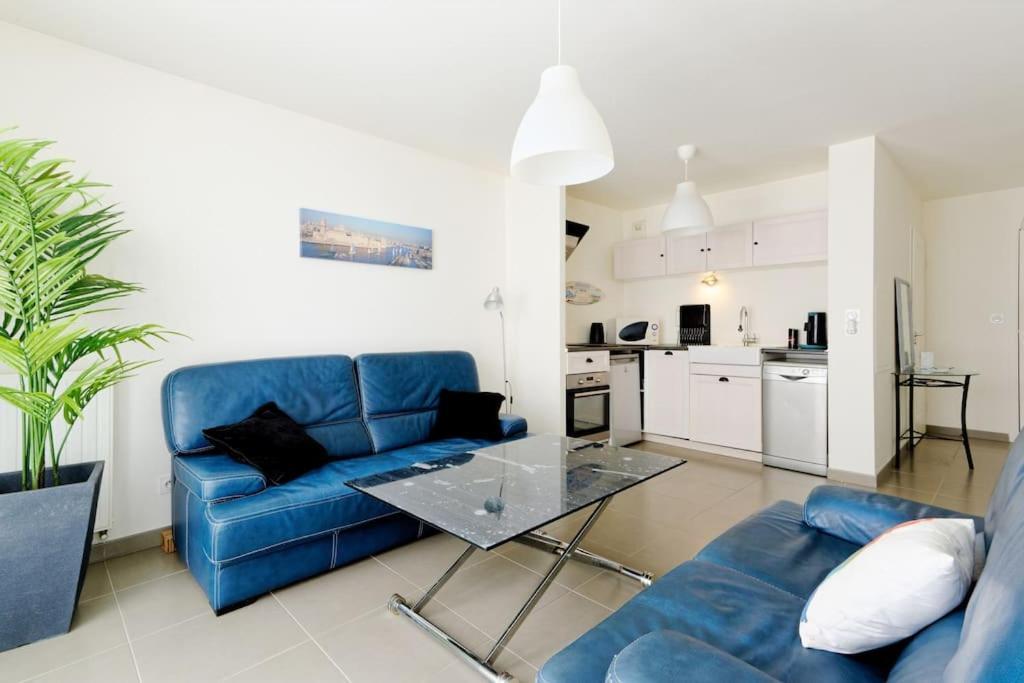 Super T2 Climatise Avec Balcon A Pied Plage Catalan Marselha Exterior foto