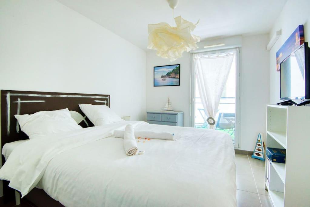 Super T2 Climatise Avec Balcon A Pied Plage Catalan Marselha Exterior foto