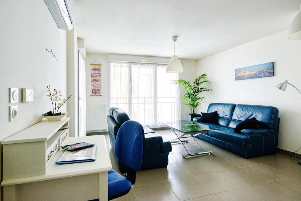 Super T2 Climatise Avec Balcon A Pied Plage Catalan Marselha Exterior foto